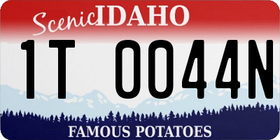 ID license plate 1T0044N