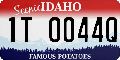 ID license plate 1T0044Q