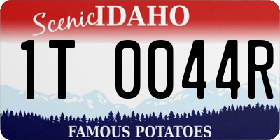 ID license plate 1T0044R