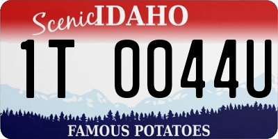 ID license plate 1T0044U