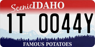 ID license plate 1T0044Y