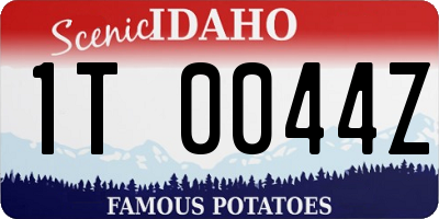 ID license plate 1T0044Z