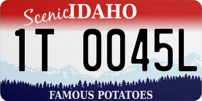 ID license plate 1T0045L