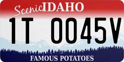 ID license plate 1T0045V