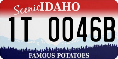 ID license plate 1T0046B
