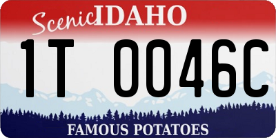 ID license plate 1T0046C