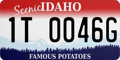 ID license plate 1T0046G