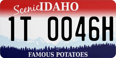 ID license plate 1T0046H