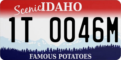 ID license plate 1T0046M