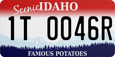 ID license plate 1T0046R