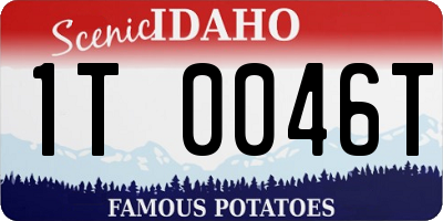 ID license plate 1T0046T