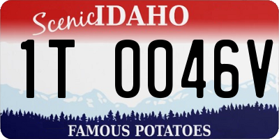 ID license plate 1T0046V