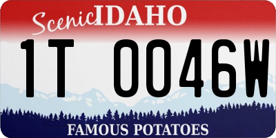 ID license plate 1T0046W