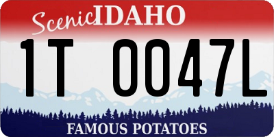 ID license plate 1T0047L