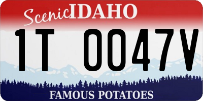 ID license plate 1T0047V