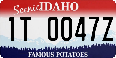 ID license plate 1T0047Z