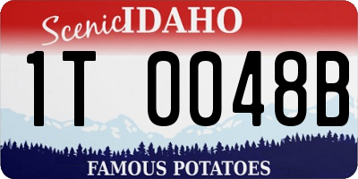 ID license plate 1T0048B