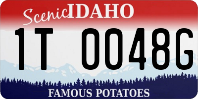 ID license plate 1T0048G