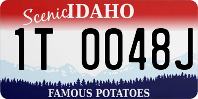 ID license plate 1T0048J