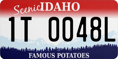 ID license plate 1T0048L