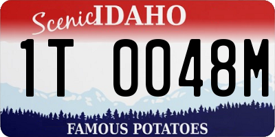 ID license plate 1T0048M