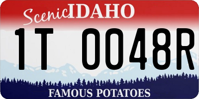 ID license plate 1T0048R