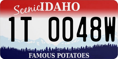 ID license plate 1T0048W