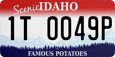 ID license plate 1T0049P