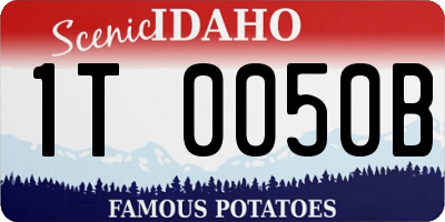 ID license plate 1T0050B