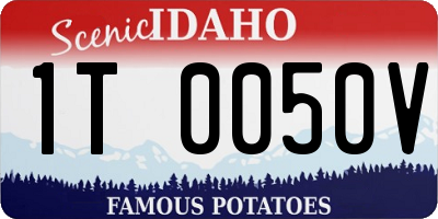 ID license plate 1T0050V