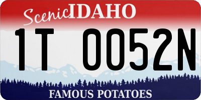 ID license plate 1T0052N