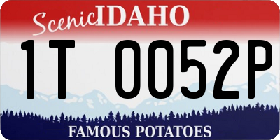 ID license plate 1T0052P