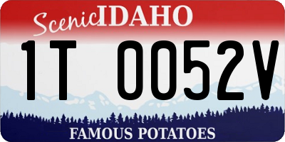 ID license plate 1T0052V