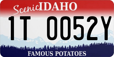 ID license plate 1T0052Y