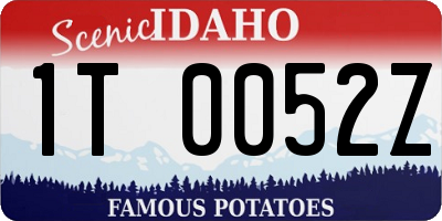 ID license plate 1T0052Z
