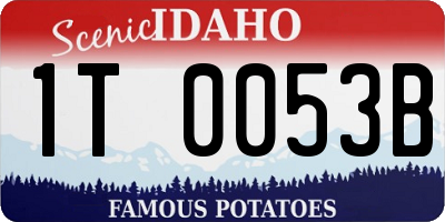 ID license plate 1T0053B