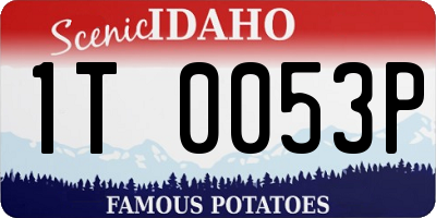 ID license plate 1T0053P