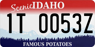 ID license plate 1T0053Z