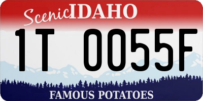 ID license plate 1T0055F