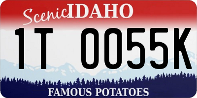 ID license plate 1T0055K