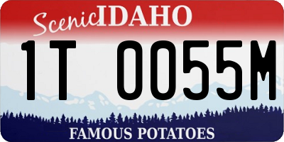 ID license plate 1T0055M