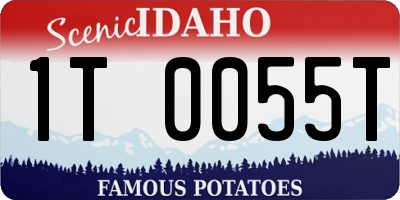 ID license plate 1T0055T