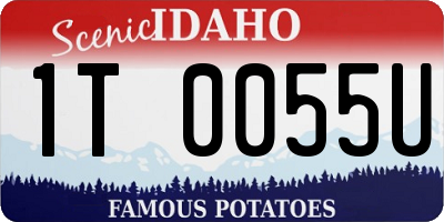 ID license plate 1T0055U