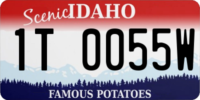 ID license plate 1T0055W