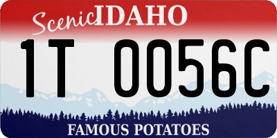 ID license plate 1T0056C