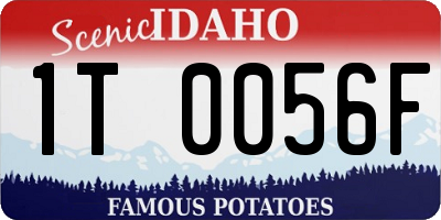 ID license plate 1T0056F