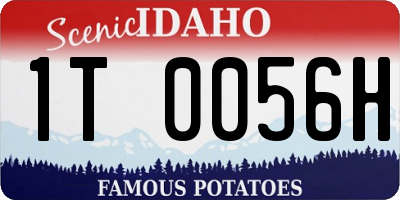 ID license plate 1T0056H