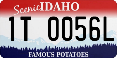 ID license plate 1T0056L