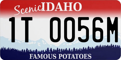 ID license plate 1T0056M