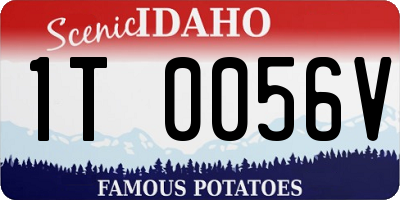 ID license plate 1T0056V
